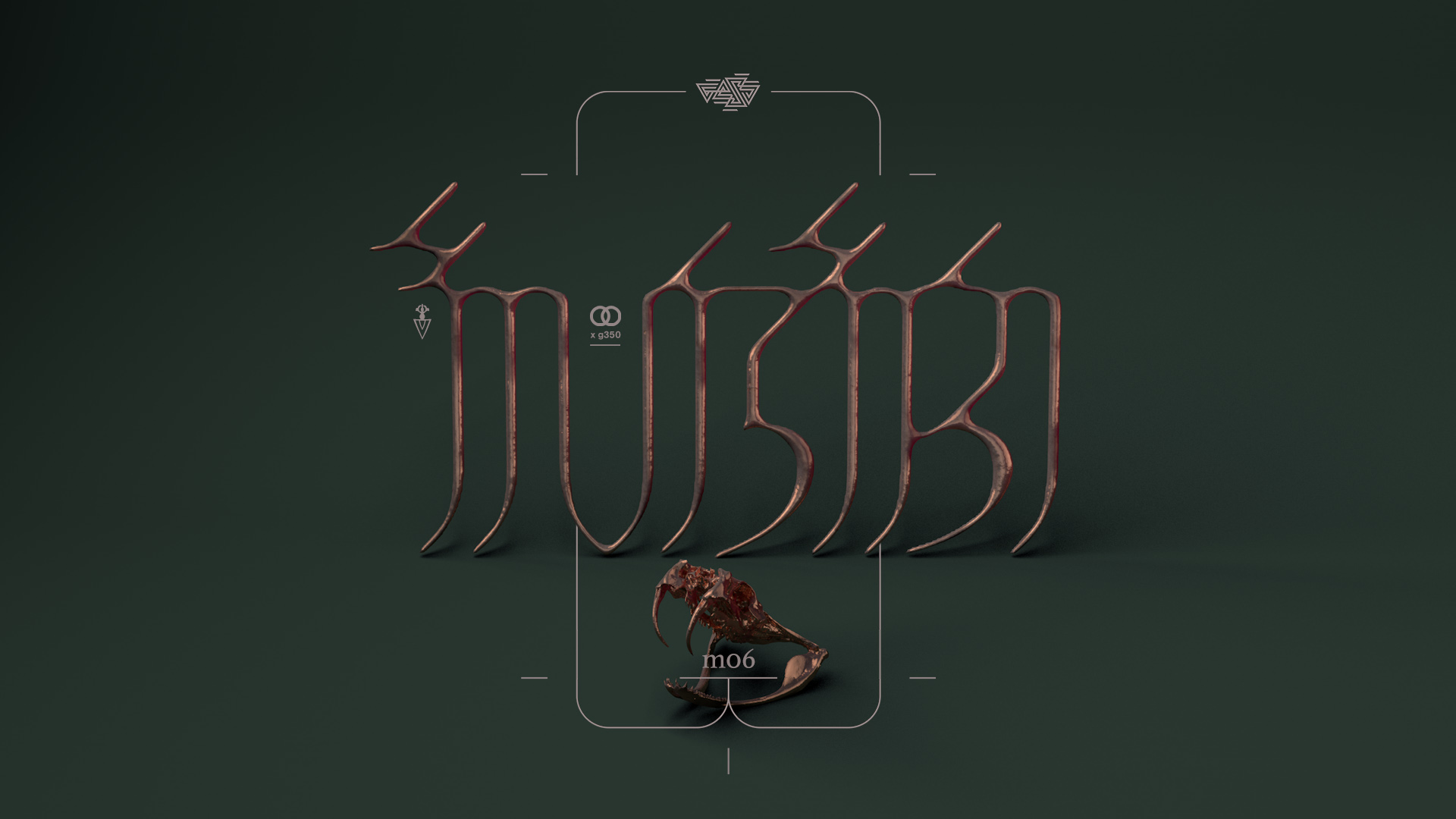 3D Lettering and logos designed by Geso / God Is A Glitch