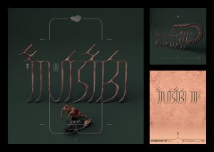 3D Lettering and logos designed by Geso / God Is A Glitch