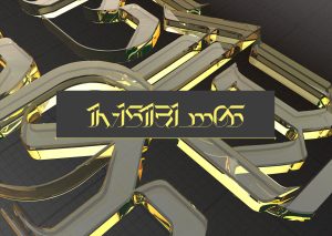 3D Lettering and logos designed by Geso / God Is A Glitch
