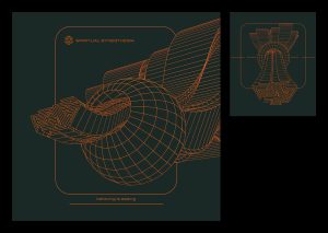 3D Lettering and logos designed by Geso / God Is A Glitch
