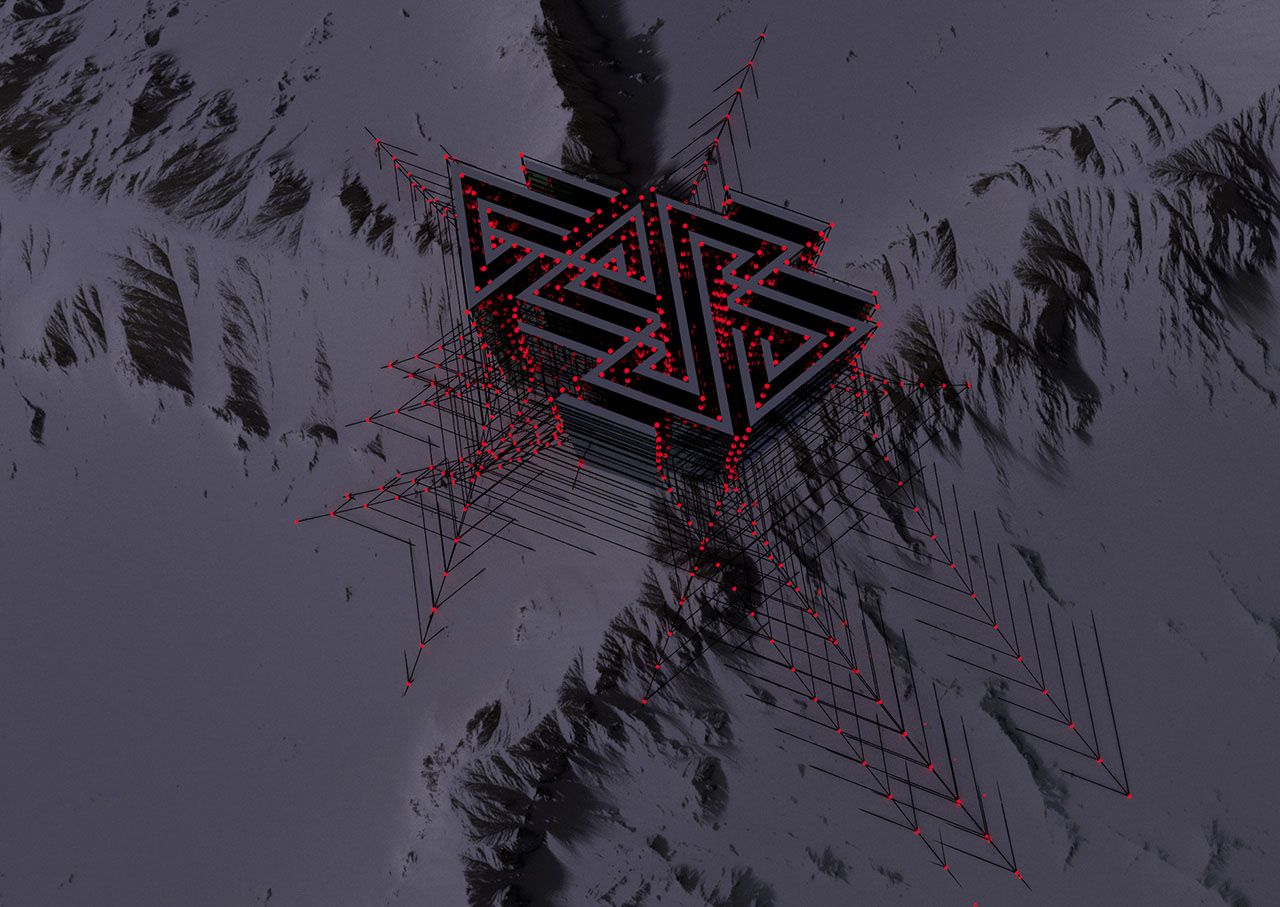 3D Lettering and logos designed by Geso / God Is A Glitch