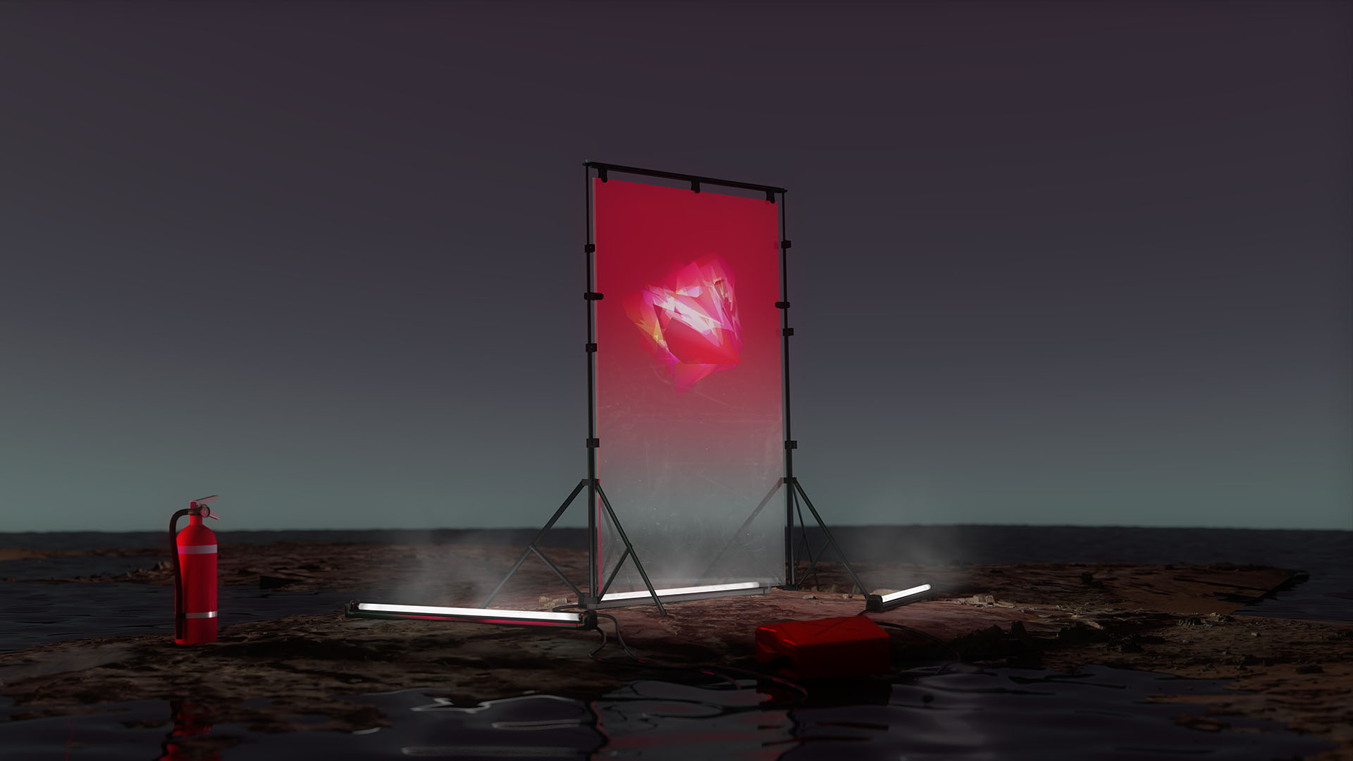 Fuego Futuro from Miguel Gil Tertre, cover artwork and design by Geso / God Is A Glitch