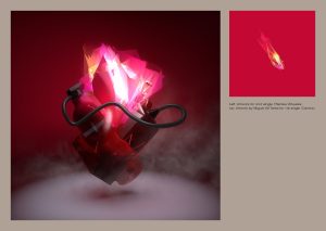 Fuego Futuro from Miguel Gil Tertre, cover artwork and design by Geso / God Is A Glitch
