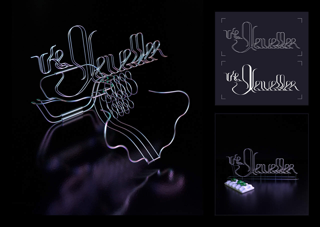 The Jeweller 3D Lettering by Geso