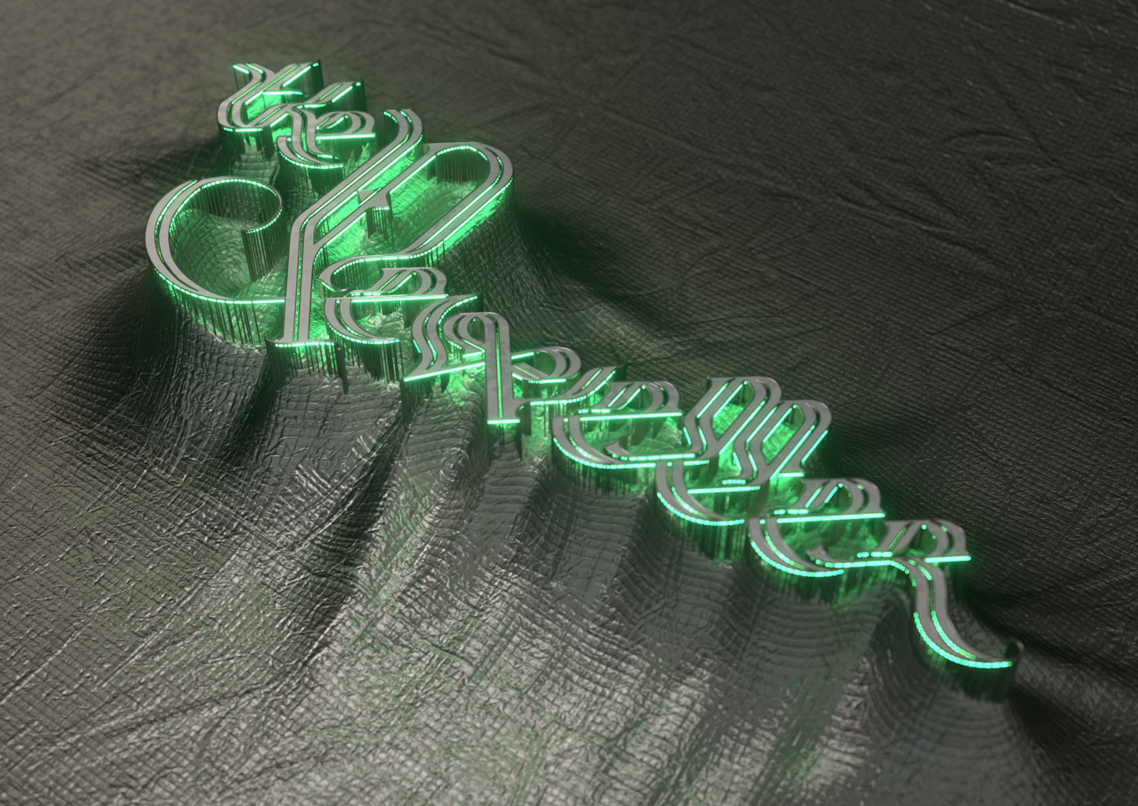 The Jeweller 3D Lettering by Geso